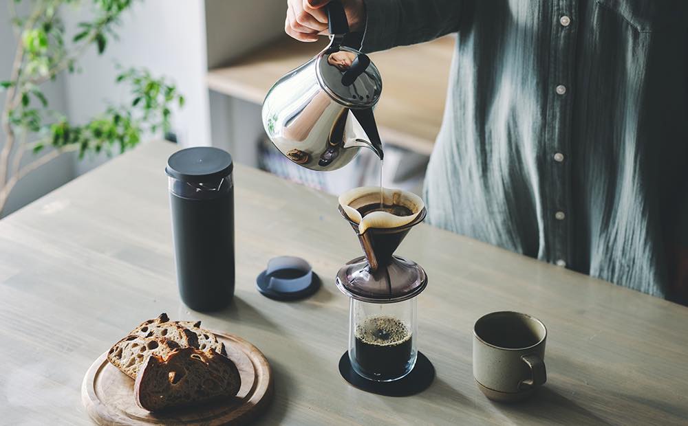 5 Beautiful Colors: Pour Over Coffee Dripper by Sanyo Sangyo: Porcelain  Ceramic 1-to-4 Cup Brewer | Unique Drip Coffee Maker for Fresh Filter